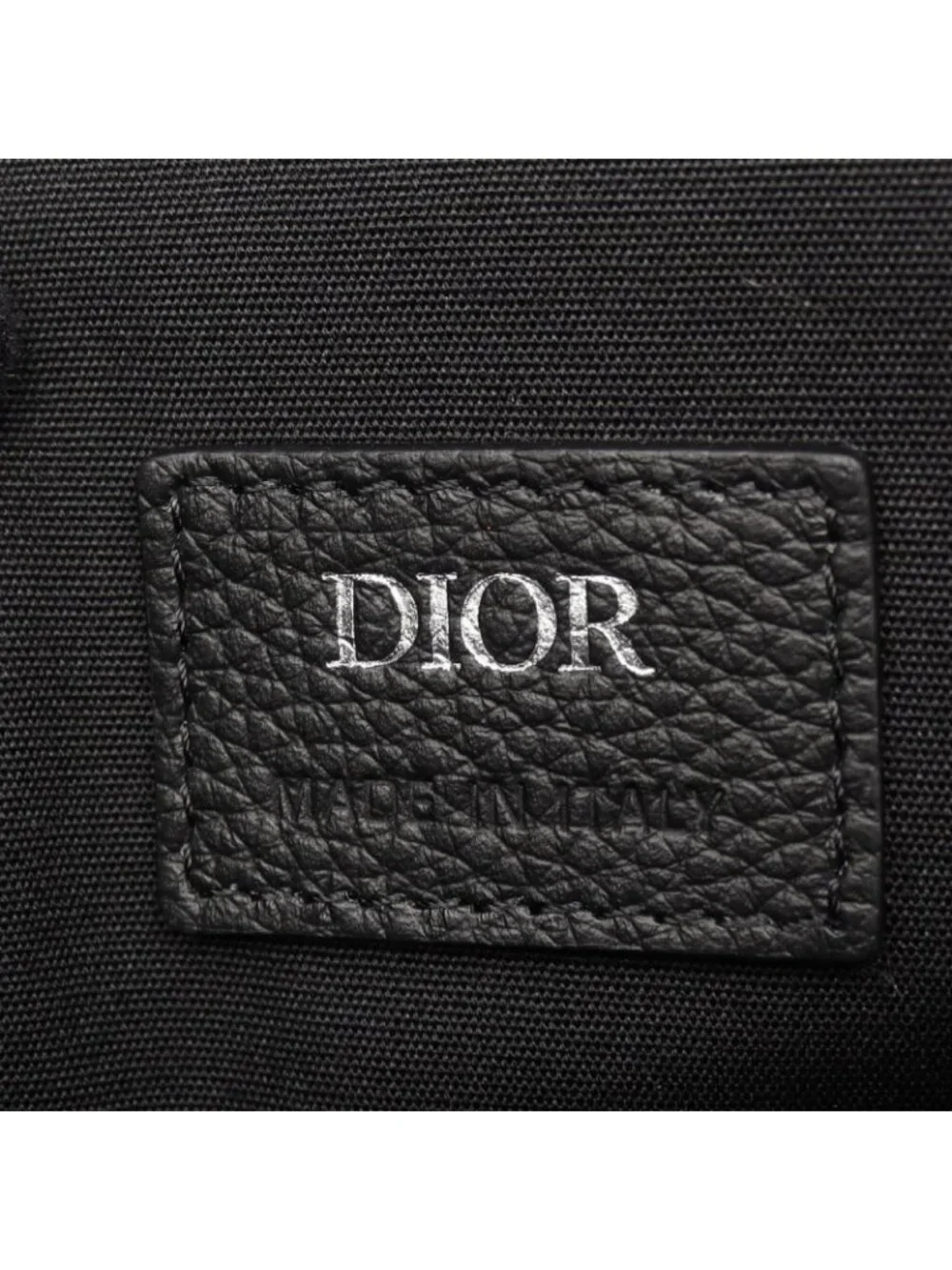 Dior Tote Maxi Oblique East West 2-Way Navy Ivory Black Canvas Leather